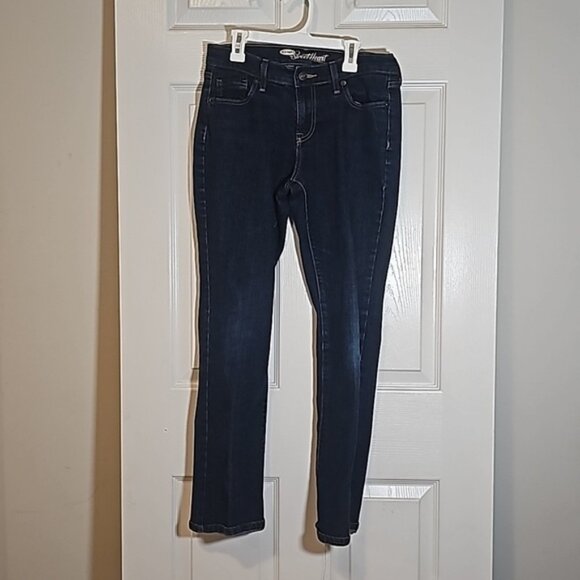 Old Navy the Sweetheart Dark Wash Stretch Jeans Size 4 Short - Picture 2 of 9